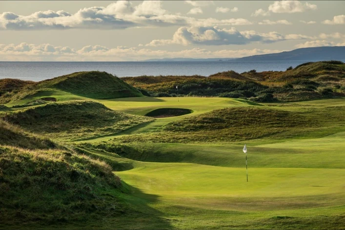 Royal Troon Old Course overlooking the Ayrshire coast