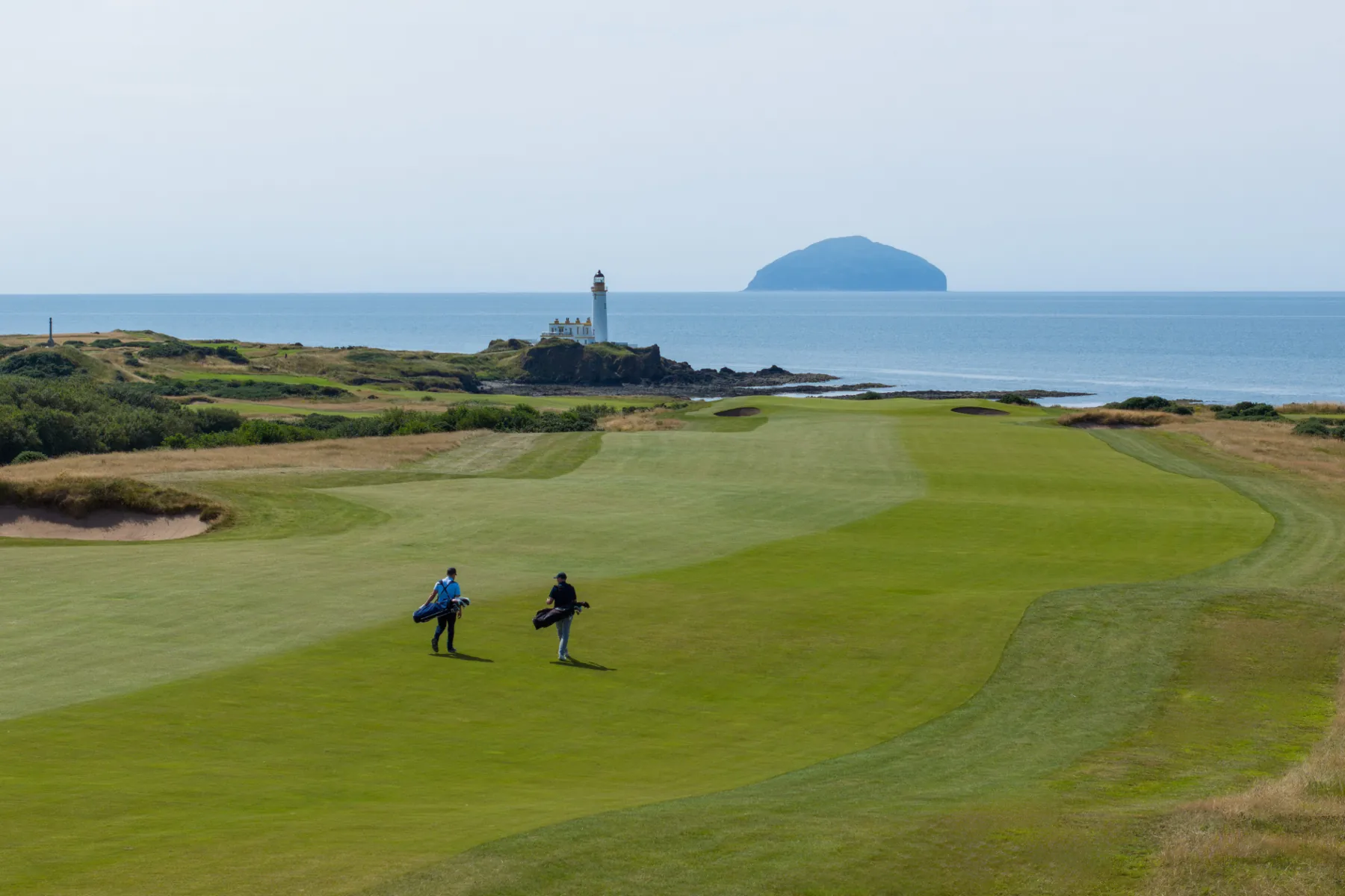 Golfers on King Robert the Bruce Course at Turnberry